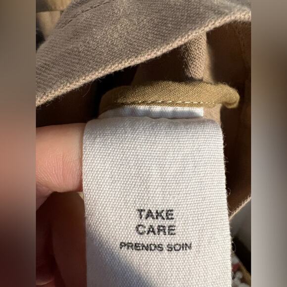 Avec Les Filles cropped tan jacket military neutral utilitarian cargo spring - Picture 6 of 7